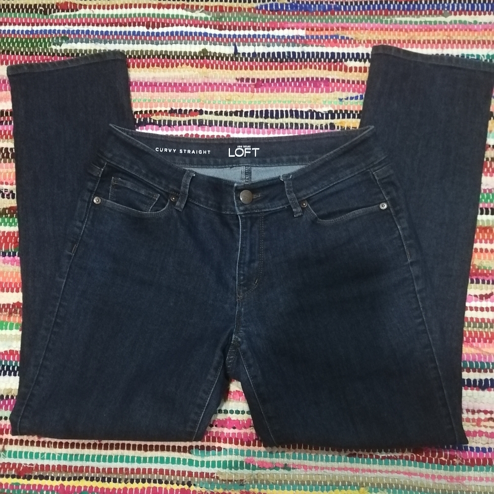 SIZE 29/8P LOFT CURVY STRAIGHT WOMAN'S JEANS